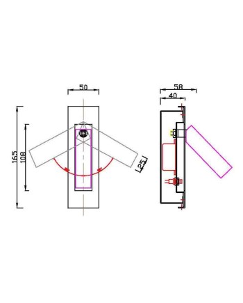 GOKOVA * APLIQUE BLANCO LECTOR LED EMPOTRABLE 3W 3000K