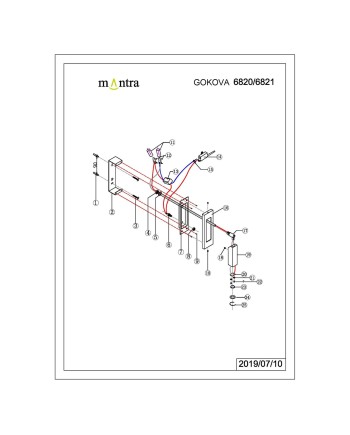 GOKOVA * APLIQUE BLANCO LECTOR LED EMPOTRABLE 3W 3000K