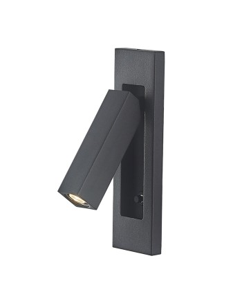 GOKOVA * APLIQUE NEGRO LECTOR LED EMPOTRABLE 3W 3000K