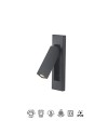 GOKOVA * APLIQUE NEGRO LECTOR LED EMPOTRABLE 3W 3000K