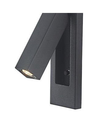 GOKOVA * APLIQUE NEGRO LECTOR LED EMPOTRABLE 3W 3000K