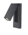 GOKOVA * APLIQUE NEGRO LECTOR LED EMPOTRABLE 3W 3000K
