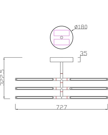 ***OFER/DES*** TORCH * PLAFÓN BLANCO LED 36W 3000K