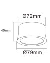GOWER * FOCO LED BLANCO 7W 3000K