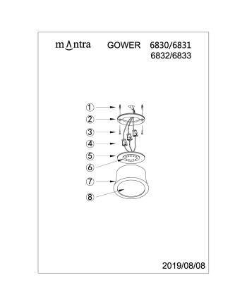 GOWER * FOCO LED BLANCO 7W 3000K