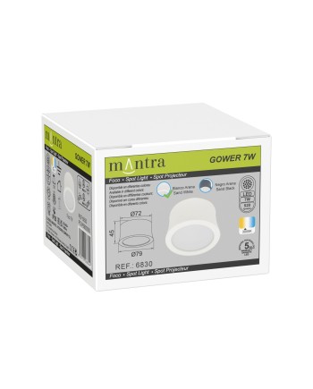 GOWER * FOCO LED BLANCO 7W 3000K