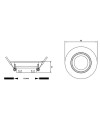 LAMBORJINI  * COMFORT GU10 BASCULANTE REDONDO BLANCO