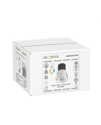 GUINCHO * MINI EMPOTRABLE LED 5W  3000K BLANCO