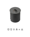 ASPEN * SEÑALIZADOR REDONDO 3W 3000K GRIS OSCURO