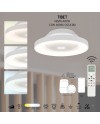 TIBET * VENTILADOR BLANCO 35W PLAFÓN LED 70W CON MANDO Y APP