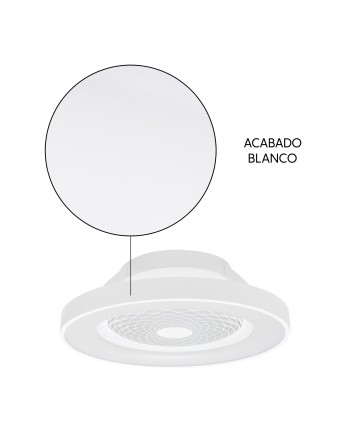 TIBET * VENTILADOR BLANCO 35W PLAFÓN LED 70W CON MANDO Y APP