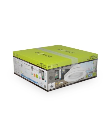 TIBET * VENTILADOR BLANCO 35W PLAFÓN LED 70W CON MANDO Y APP