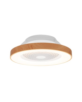 TIBET * VENTILADOR MADERA/BLANCO 35W PLAFÓN LED 70W CON MANDO Y APP