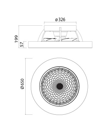 TIBET * VENTILADOR MADERA/BLANCO 35W PLAFÓN LED 70W CON MANDO Y APP