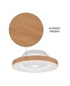 TIBET * VENTILADOR MADERA/BLANCO 35W PLAFÓN LED 70W CON MANDO Y APP