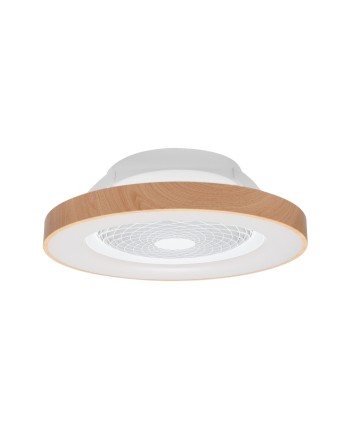 TIBET * VENTILADOR MADERA/BLANCO 35W PLAFÓN LED 70W CON MANDO Y APP