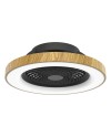 TIBET * VENTILADOR MADERA/NEGRO 35W PLAFÓN LED 70W CON MANDO Y APP