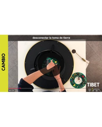 TIBET * VENTILADOR MADERA/NEGRO 35W PLAFÓN LED 70W CON MANDO Y APP