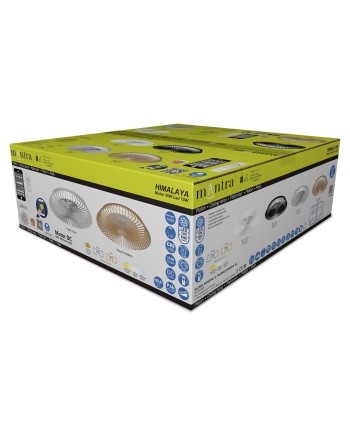 HIMALAYA * VENTILADOR MADERA 35W PLAFÓN LED 70W CON MANDO Y APP