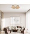 HIMALAYA * VENTILADOR MADERA 35W PLAFÓN LED 70W CON MANDO Y APP