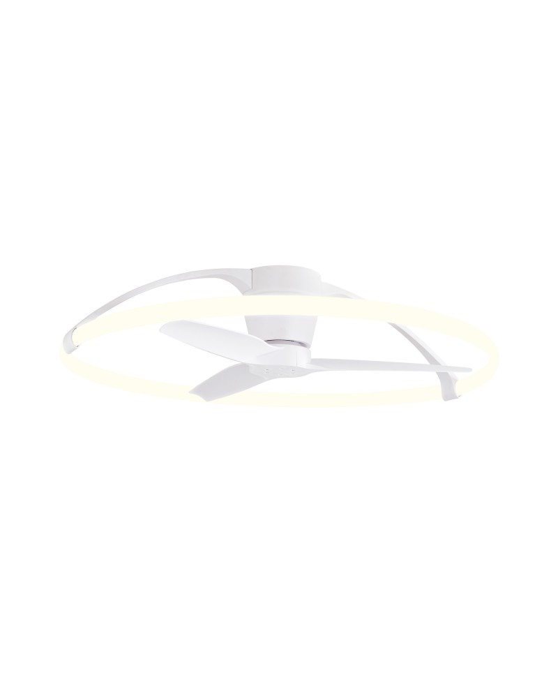 NEPAL * VENTILADOR BLANCO LED CON MANDO