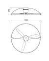 NEPAL * VENTILADOR BLANCO LED CON MANDO