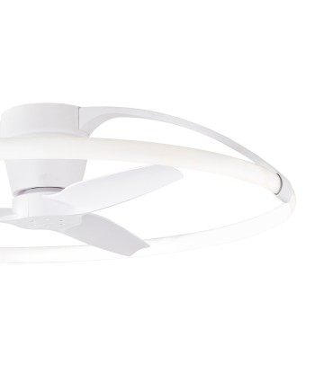 NEPAL * VENTILADOR BLANCO LED CON MANDO
