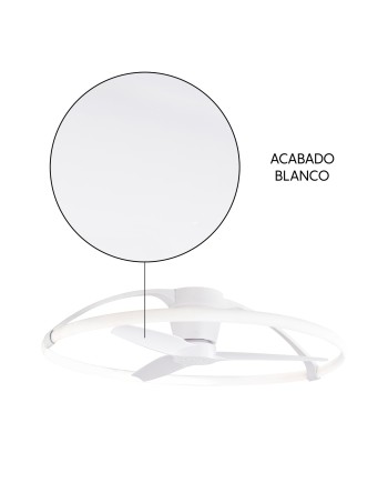 NEPAL * VENTILADOR BLANCO LED CON MANDO