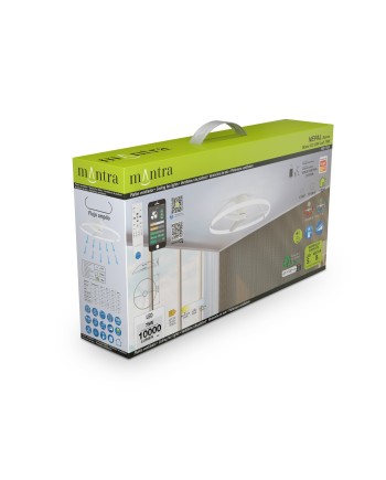 NEPAL * VENTILADOR BLANCO LED CON MANDO