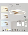 NEPAL * VENTILADOR BLANCO/HAYA LED CON MANDO