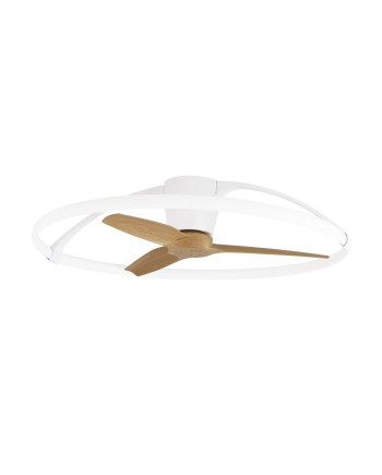 NEPAL * VENTILADOR BLANCO/HAYA LED CON MANDO
