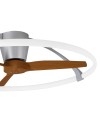 NEPAL * VENTILADOR PLATA/NOGAL LED CON MANDO