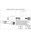 DAVOS XL * APLIQUE EXTERIOR LED* 2*10W 4000K GRIS OSCURO