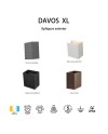 DAVOS XL * APLIQUE EXTERIOR LED* 2*10W 4000K NEGRO ARENADO