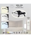 NEPAL MINI * VENTILADOR NEGRO LED CON MANDO