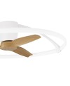 NEPAL MINI * VENTILADOR BLANCO/MADERA LED CON MANDO