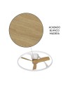 NEPAL MINI * VENTILADOR BLANCO/MADERA LED CON MANDO