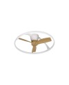 NEPAL MINI * VENTILADOR BLANCO/MADERA LED CON MANDO