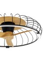 NATURE * VENTILADOR PLAFÓN LED NEGRO CON MANDO