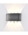ARCS * APLIQUE EXTERIOR LED 8*1W 3000K GRIS OSCURO