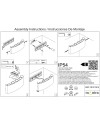 ARCS * APLIQUE EXTERIOR LED 8*1W 3000K GRIS OSCURO