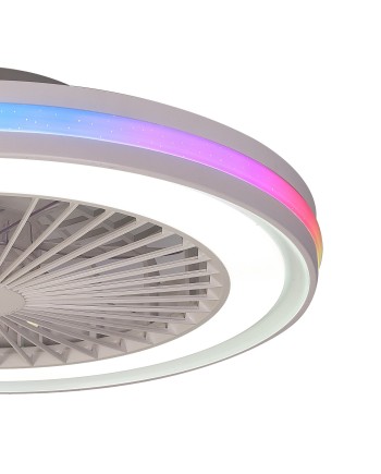 GAMER * PLAFÓN / VENTILADOR - BLANCO - RGB - 56 CM - 4800LM