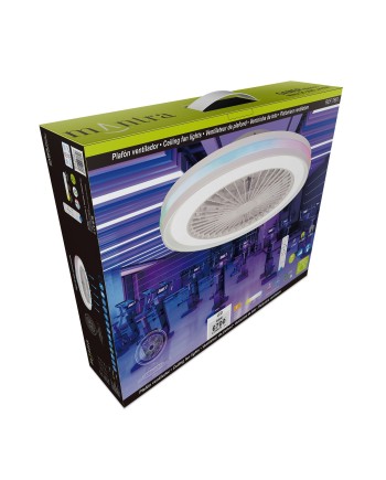 GAMER * PLAFÓN / VENTILADOR - BLANCO - RGB - 56 CM - 4800LM