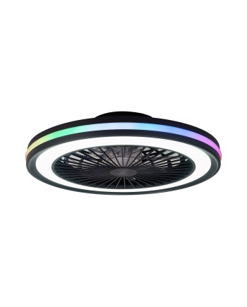 GAMER * PLAFÓN / VENTILADOR - NEGRO - RGB - 56 CM  -  4200LM