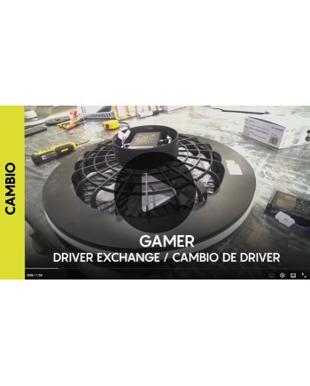 GAMER * PLAFÓN / VENTILADOR - NEGRO - RGB - 56 CM  -  4200LM