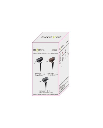 QUEBEC * PIQUETA EXTERIOR NEGRA IP65 GU10