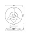 OCEAN * PLAFÓN / VENTILADOR - MADERA