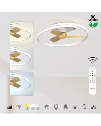 OCEAN * PLAFÓN / VENTILADOR - MADERA