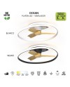 OCEAN * PLAFÓN / VENTILADOR - MADERA