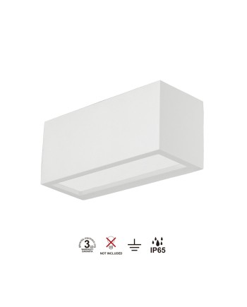 UTAH * APLIQUE EXTERIOR BLANCO IP65 - 1L*E27